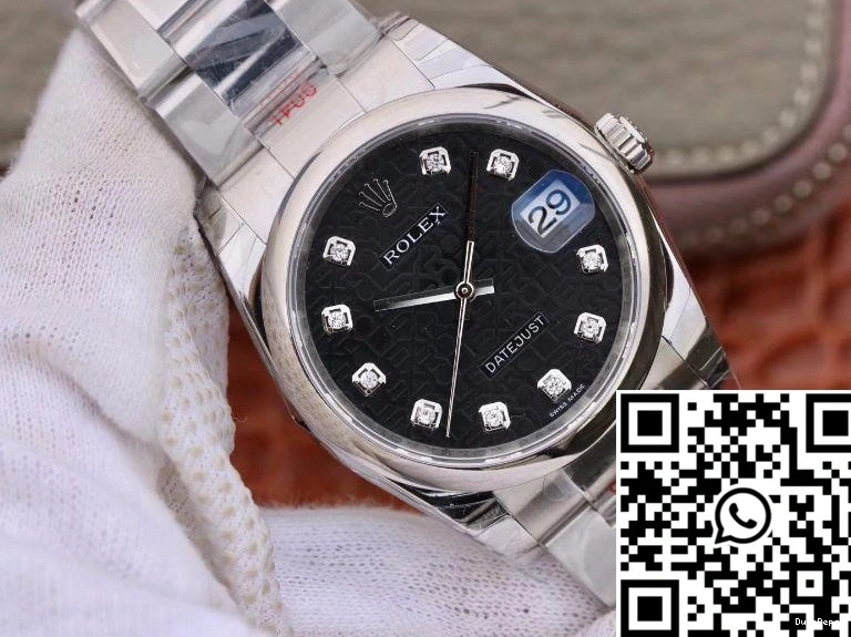 DJ Dial 116200 Datejust Black Rolex 36mm Factory 0119